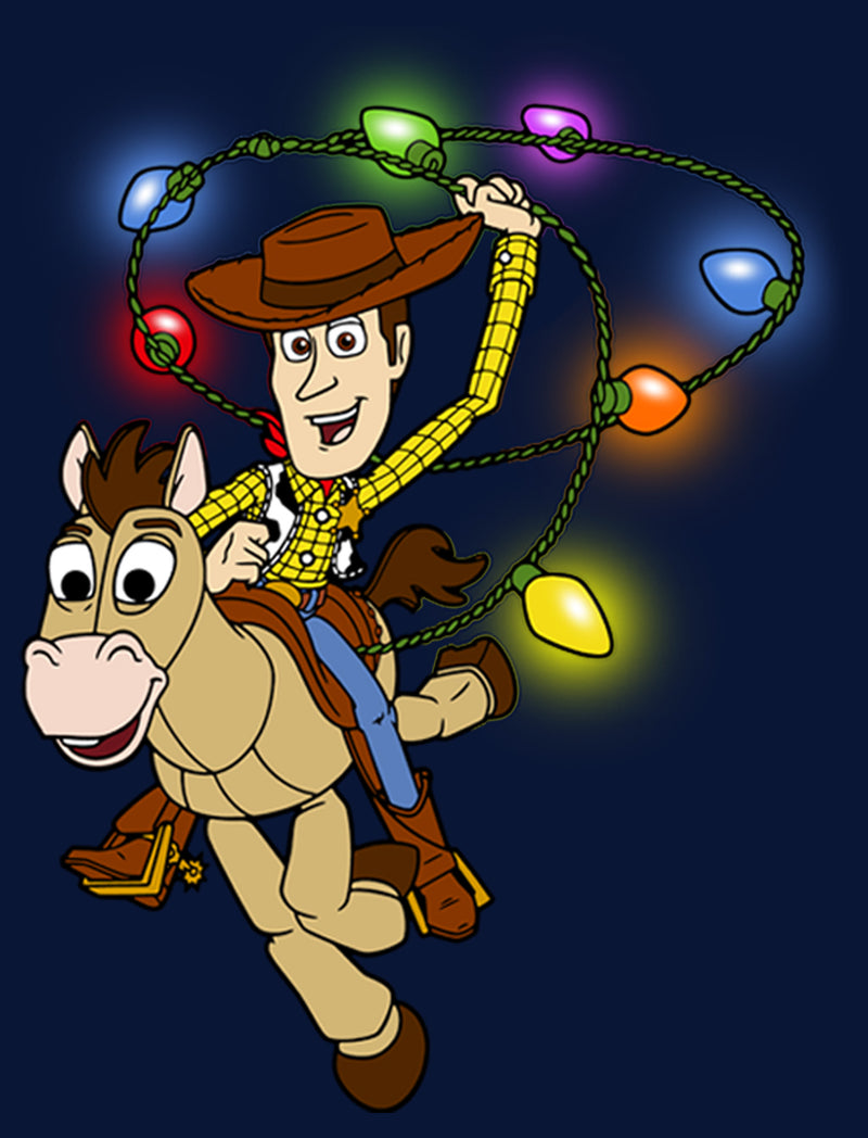 Boy's Toy Story Christmas Woody Light Lasso T-Shirt