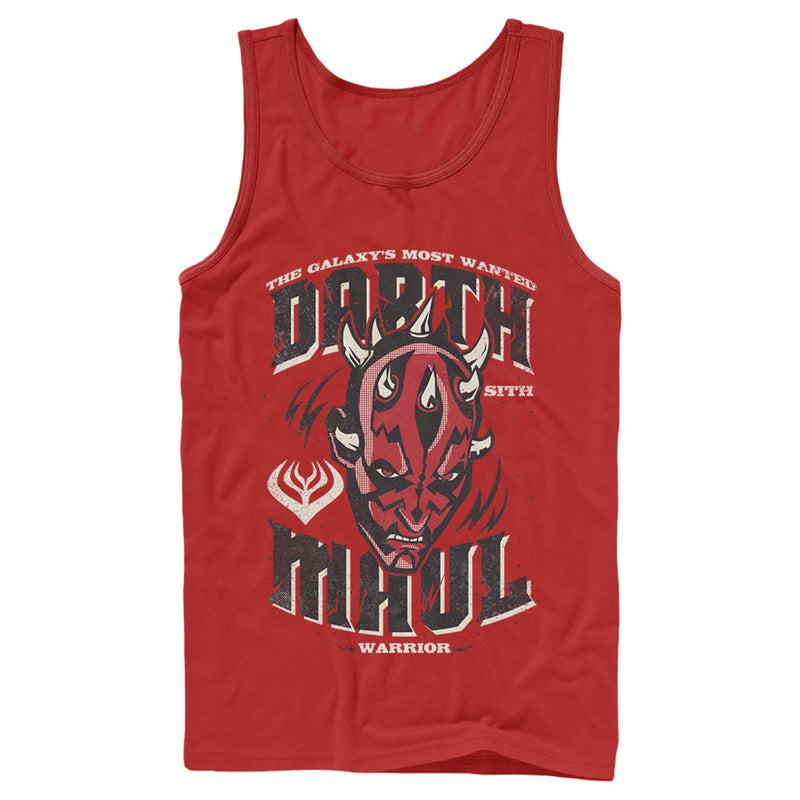 Men's Star Wars: The Clone Wars Darth Maul The Galaxy's Most Wanted Tank Top