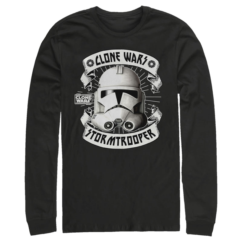 Men's Star Wars: The Clone Wars Stormtrooper Portrait Long Sleeve Shirt