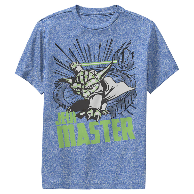 Boy's Star Wars: The Clone Wars Yoda Jedi Master Action Pose Performance Tee