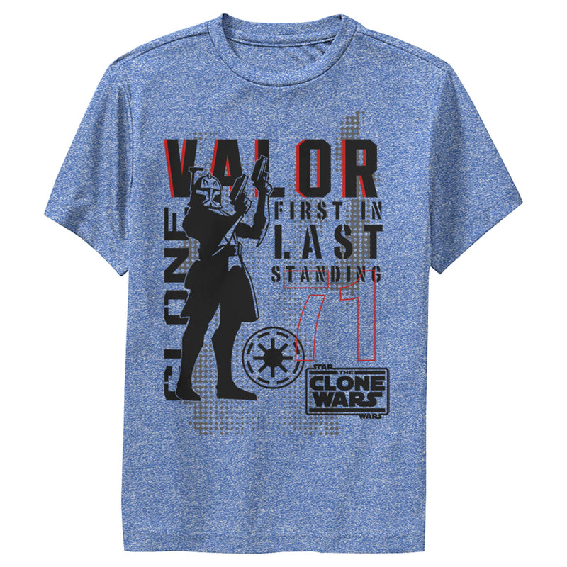 Boy's Star Wars: The Clone Wars Valor First In Last Standing Performance Tee