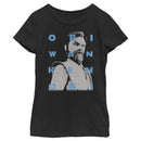 Girl's Star Wars: The Clone Wars Obi-Wan Kenobi Text Overlay T-Shirt