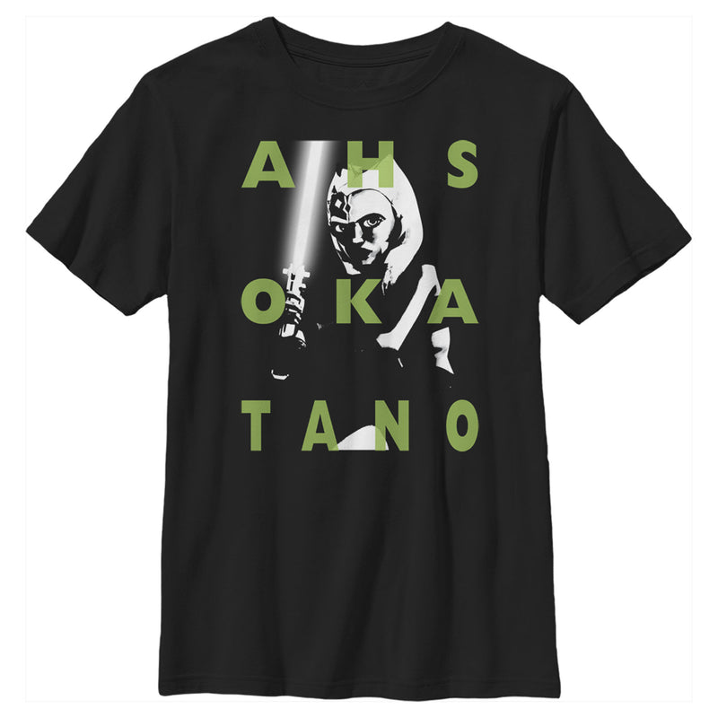 Boy's Star Wars: The Clone Wars Ahsoka Tano Text Overlay T-Shirt