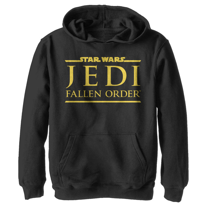 Boy's Star Wars Jedi: Fallen Order Golden Logo Pull Over Hoodie