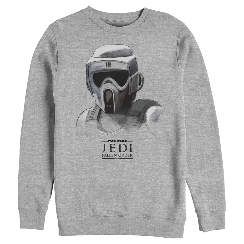Men's Star Wars Jedi: Fallen Order Grayscale Scout Trooper Sweatshirt