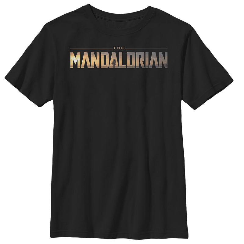 Boy's Star Wars: The Mandalorian Silhouette Logo T-Shirt