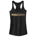 Junior's Star Wars: The Mandalorian Silhouette Logo Racerback Tank Top