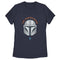 Women's Star Wars: The Mandalorian Helmet Cartoon T-Shirt