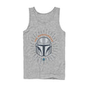 Men's Star Wars: The Mandalorian Helmet Cartoon Tank Top