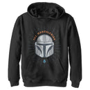 Boy's Star Wars: The Mandalorian Helmet Cartoon Pull Over Hoodie