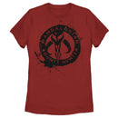 Women's Star Wars: The Mandalorian Paint Splatter Emblem T-Shirt