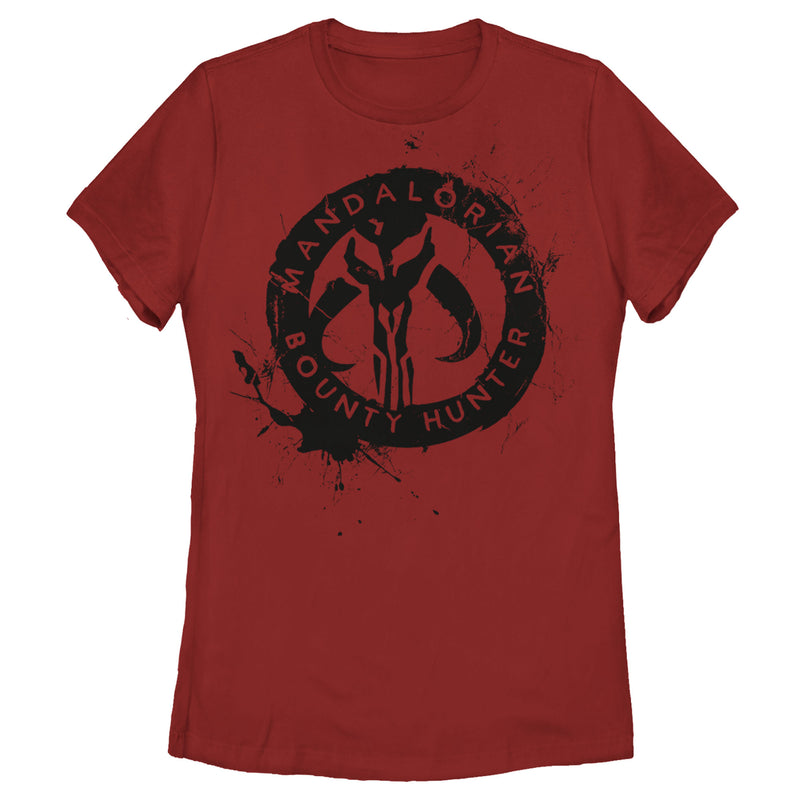 Women's Star Wars: The Mandalorian Paint Splatter Emblem T-Shirt