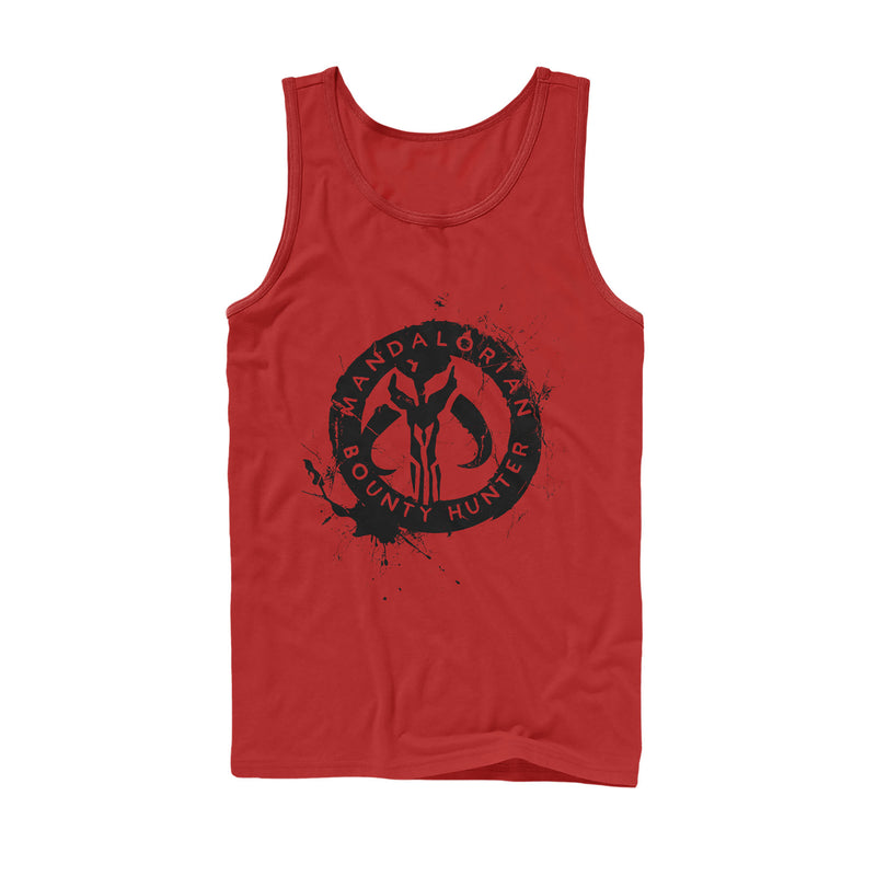 Men's Star Wars: The Mandalorian Paint Splatter Emblem Tank Top