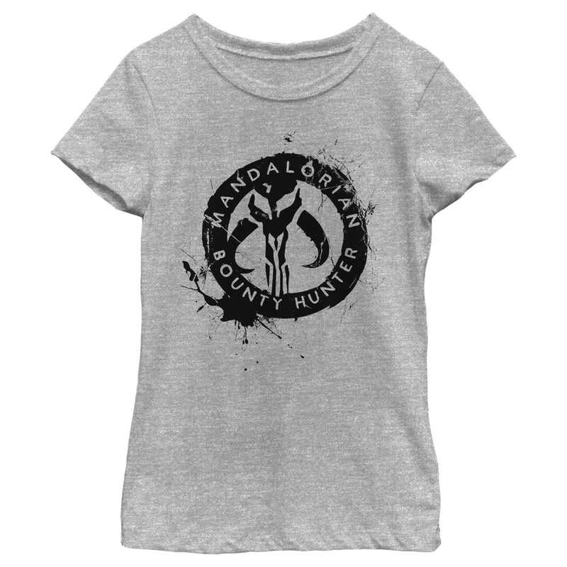 Girl's Star Wars: The Mandalorian Paint Splatter Emblem T-Shirt