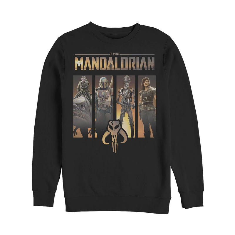 Men's Star Wars: The Mandalorian Character Panel Sweatshirt