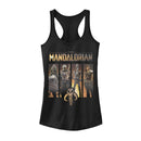 Junior's Star Wars: The Mandalorian Character Panel Racerback Tank Top