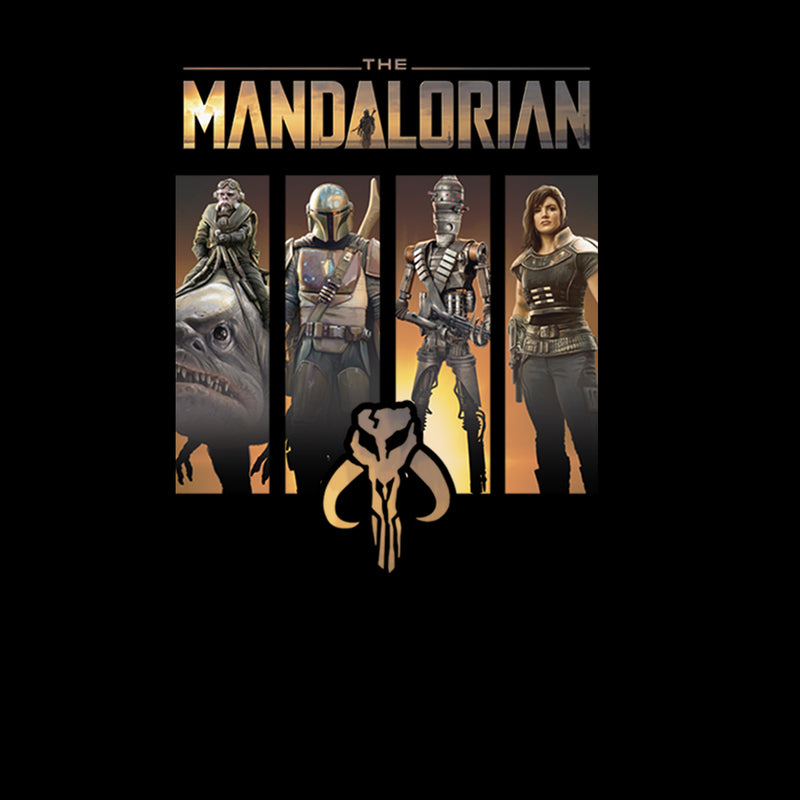 Men's Star Wars: The Mandalorian Character Panel Pull Over Hoodie