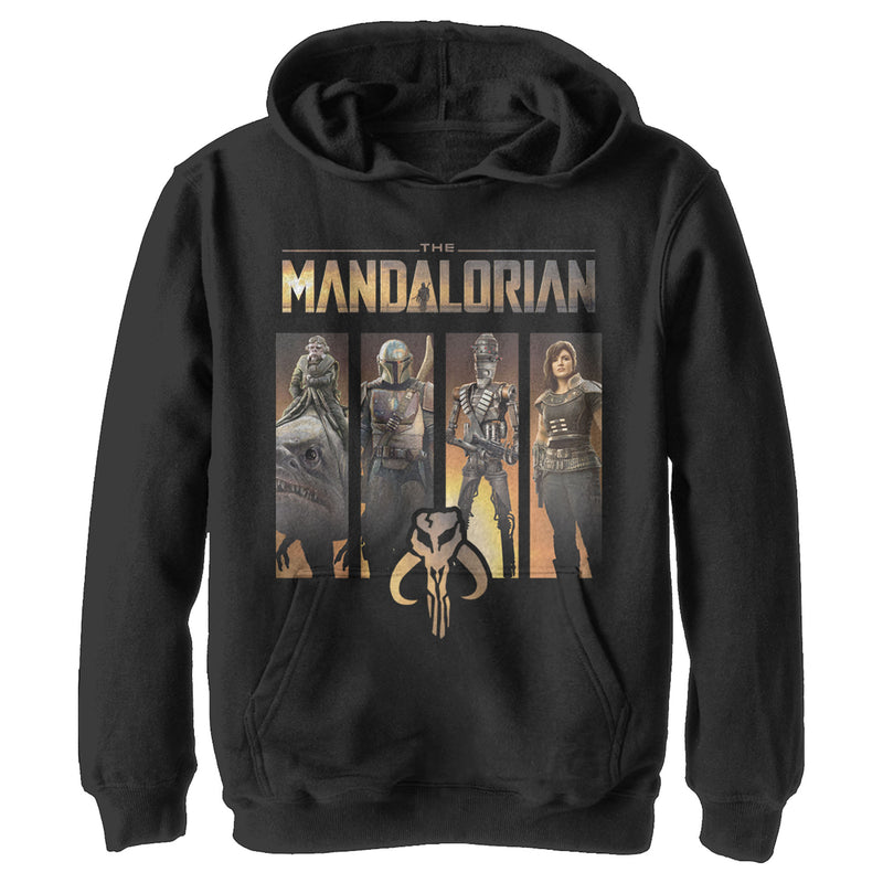 Boy's Star Wars: The Mandalorian Character Panel Pull Over Hoodie