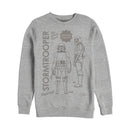 Men's Star Wars: The Mandalorian Stormtrooper Action Figure Sweatshirt