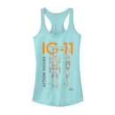 Junior's Star Wars: The Mandalorian IG-11 Action Figure Racerback Tank Top