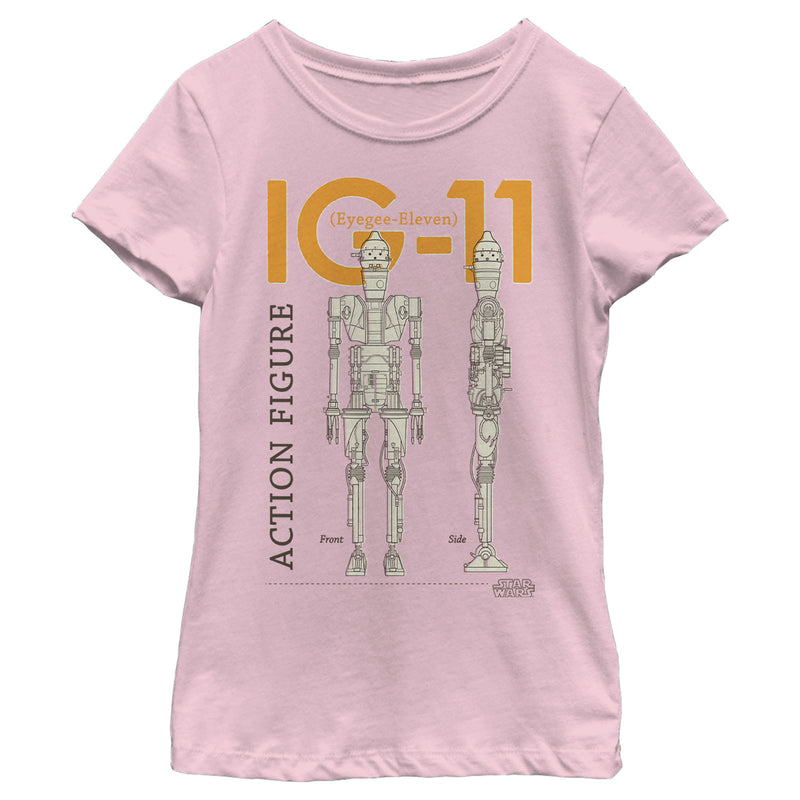 Girl's Star Wars: The Mandalorian IG-11 Action Figure T-Shirt