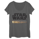Women's Star Wars: The Mandalorian Double Logo Scoop Neck