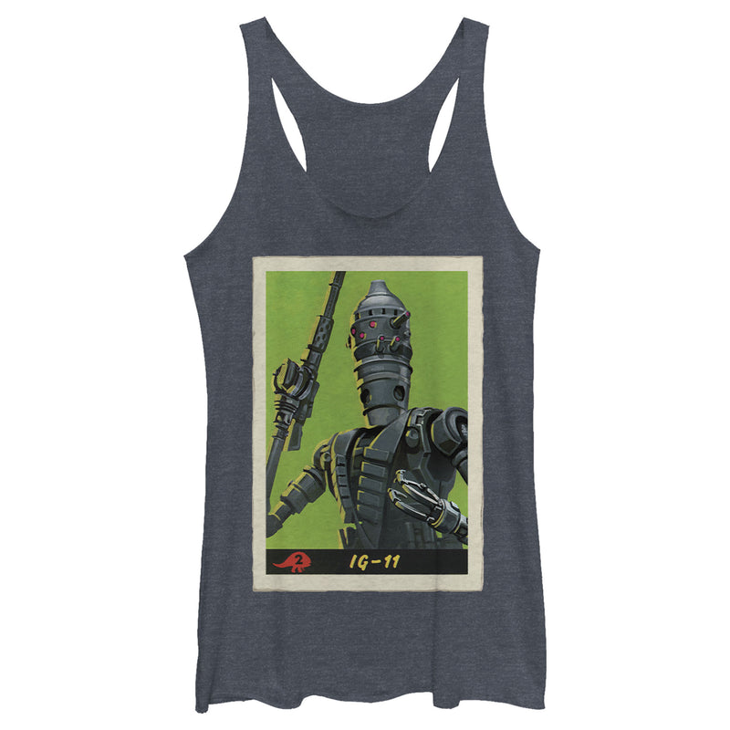 Women's Star Wars: The Mandalorian IG-11 Droid Card Racerback Tank Top