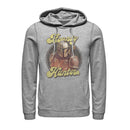 Men's Star Wars: The Mandalorian Retro Bounty Hunter Pull Over Hoodie