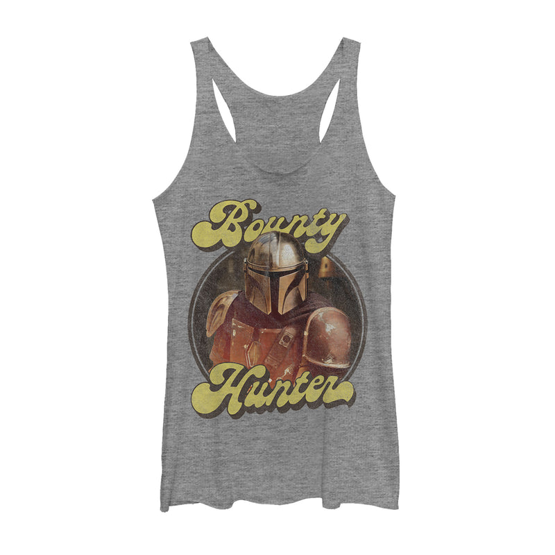 Women's Star Wars: The Mandalorian Retro Bounty Hunter Racerback Tank Top