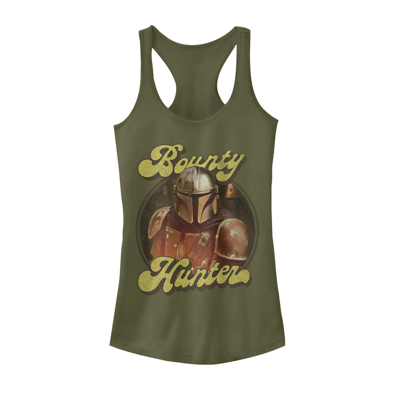 Junior's Star Wars: The Mandalorian Retro Bounty Hunter Racerback Tank Top