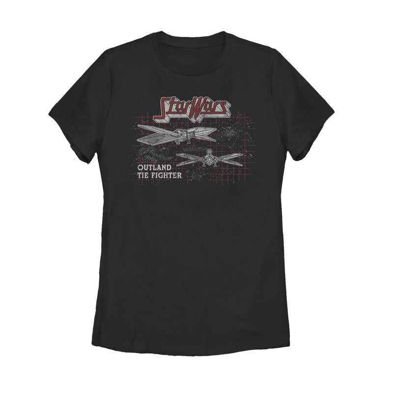 Women's Star Wars: The Mandalorian Outland Tie Fighter T-Shirt