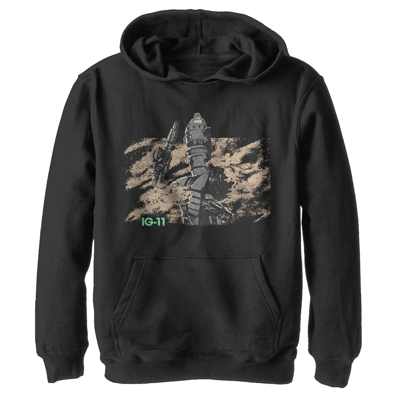 Boy's Star Wars: The Mandalorian IG-11 Dusty Droid Pull Over Hoodie