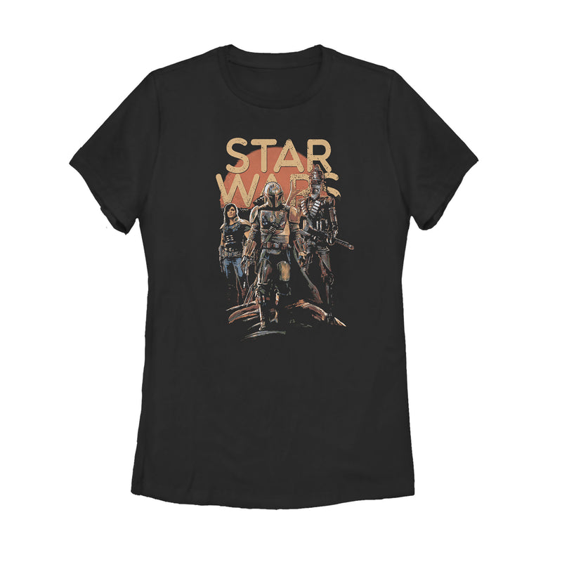 Women's Star Wars: The Mandalorian Character Entourage T-Shirt