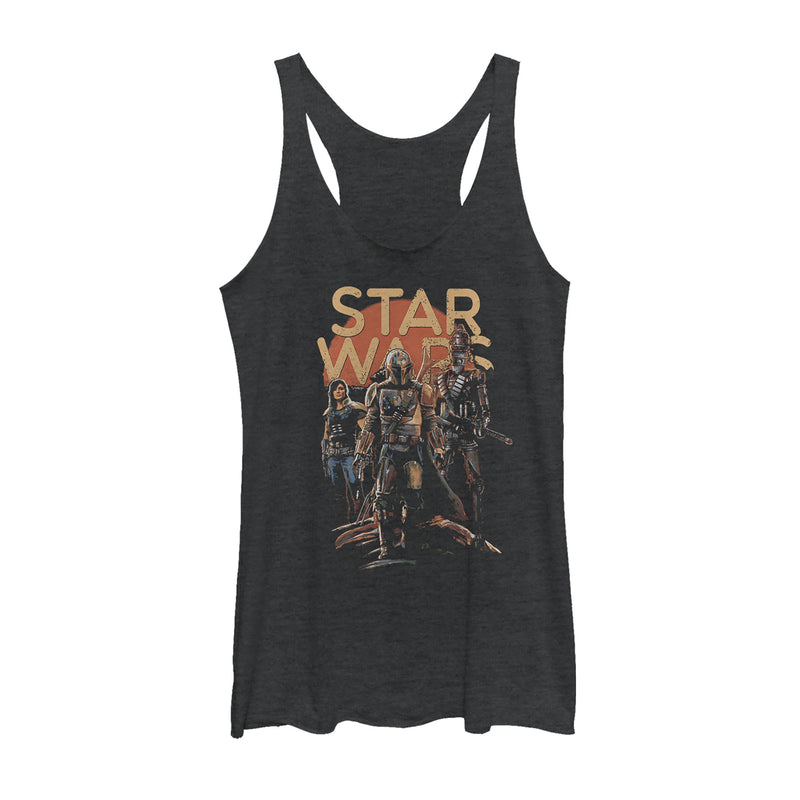 Women's Star Wars: The Mandalorian Character Entourage Racerback Tank Top