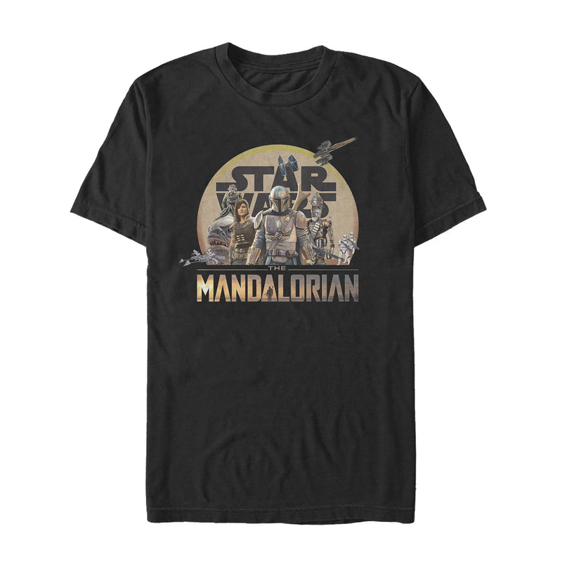 Men's Star Wars: The Mandalorian Character Collage T-Shirt
