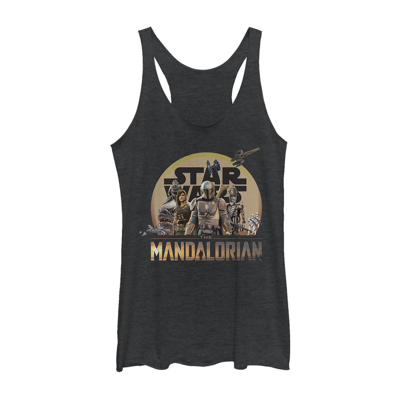 Women's Star Wars: The Mandalorian Character Collage Racerback Tank Top