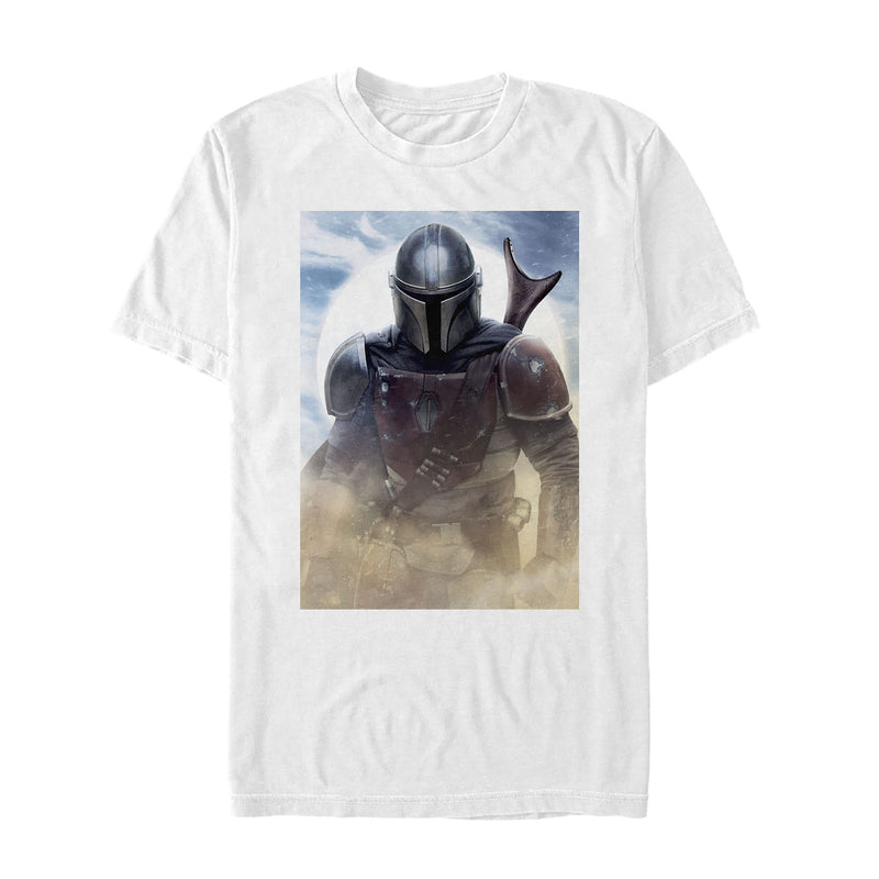 Men's Star Wars: The Mandalorian Bounty Hunter Dusty Portrait T-Shirt