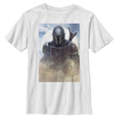 Boy's Star Wars: The Mandalorian Bounty Hunter Dusty Portrait T-Shirt
