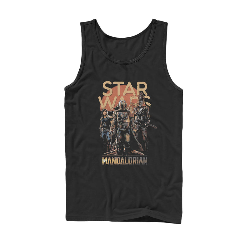 Men's Star Wars: The Mandalorian Grunge Character Tank Top