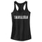 Junior's Star Wars: The Mandalorian Distressed Title Logo Racerback Tank Top