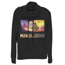 Junior's Star Wars: The Mandalorian Dreamscape Journey Cowl Neck Sweatshirt