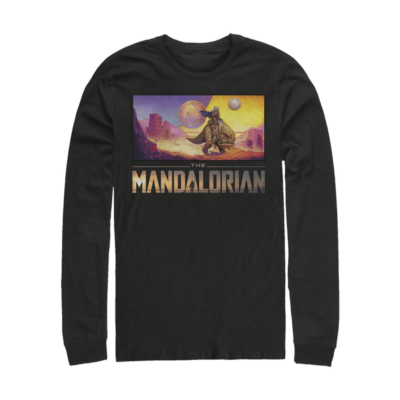 Men's Star Wars: The Mandalorian Dreamscape Journey Long Sleeve Shirt