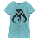 Girl's Star Wars: The Mandalorian Mythosaur Skull Logo T-Shirt