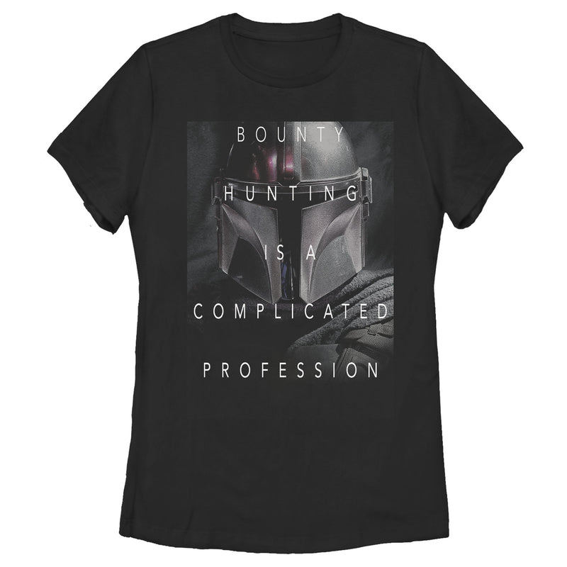 Women's Star Wars: The Mandalorian Complicated Bounty Hunting T-Shirt