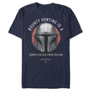 Men's Star Wars: The Mandalorian Bounty Hunting Complicated Helmet T-Shirt
