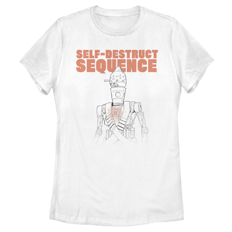 Women's Star Wars: The Mandalorian Self-Destruct Sequence IG-88 T-Shirt