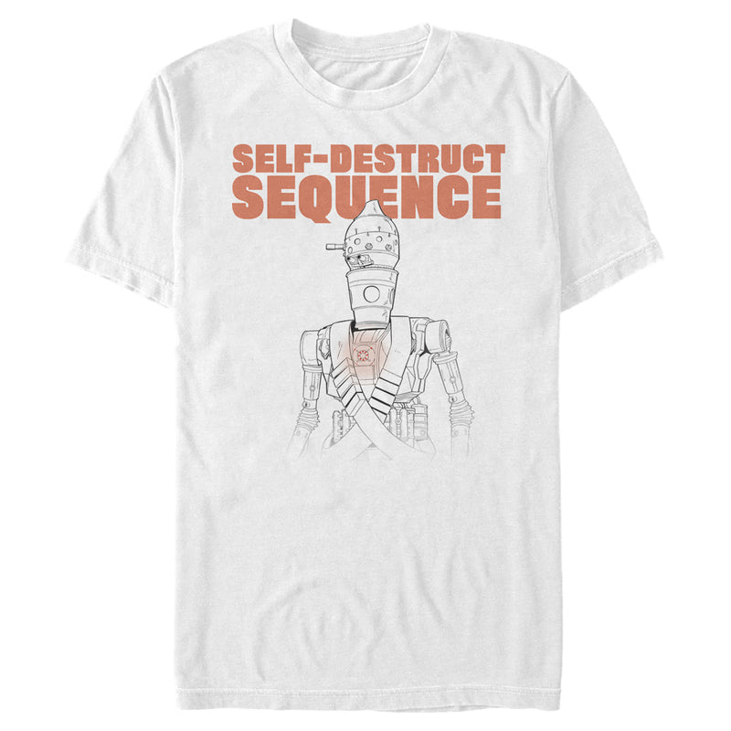Men's Star Wars: The Mandalorian Self-Destruct Sequence IG-88 T-Shirt