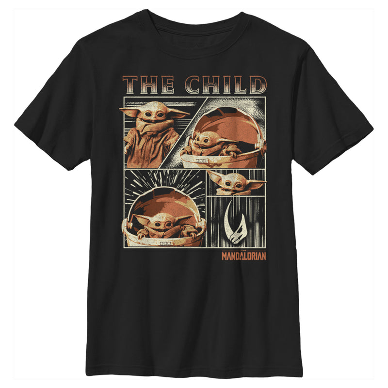 Boy's Star Wars: The Mandalorian The Child Collage T-Shirt