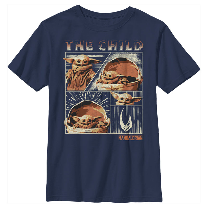 Boy's Star Wars: The Mandalorian The Child Collage T-Shirt