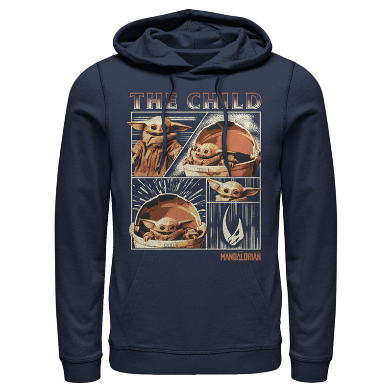 Men's Star Wars: The Mandalorian The Child Collage Pull Over Hoodie
